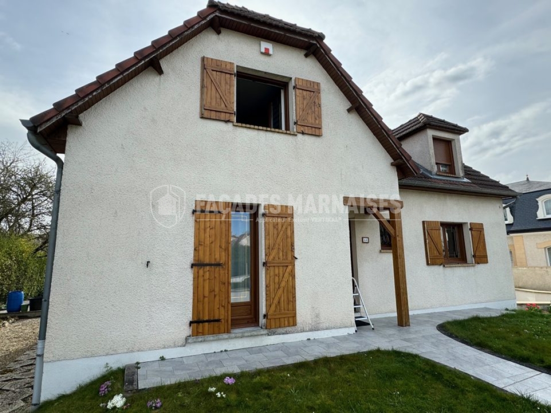 Ravalement façades d'une maison à Witry-lès-Reims, 51420, Marne